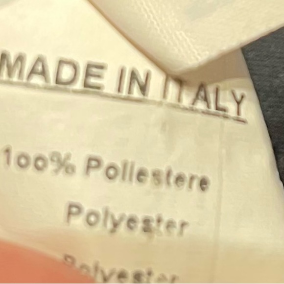 SPECCHIO made in Italy black wide leg cuff crop pants M - Picture 3 of 8